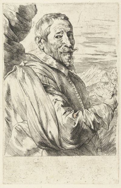 Porträt von Joos de Momper von Anthony van Dyck