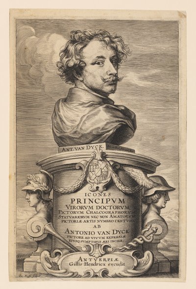 Titelseite, aus den Icones Principum Virorum von Anthony van Dyck