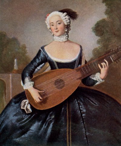 Die Lieblingsschwester von Friedrich dem Großen von Antoine (after) Pesne