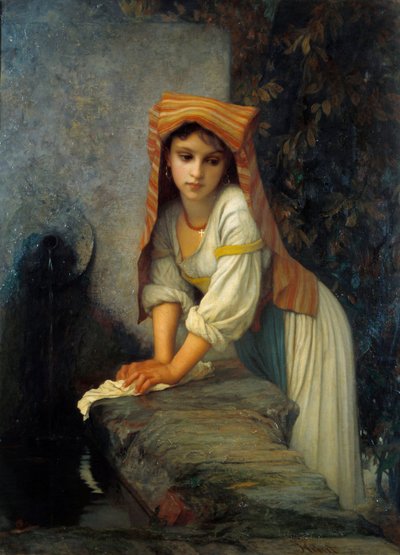 Junge Wäscherin von Antoine Auguste Ernest Herbert or Hebert