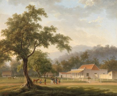 Blick auf das Haus des Bewohners von Antoine Auguste Joseph Payen