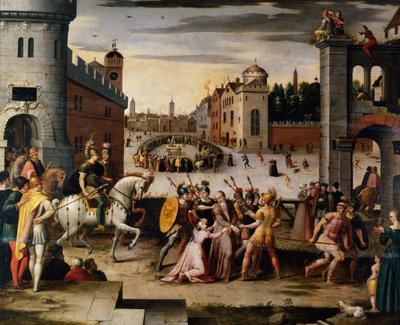 Verhaftung und Hinrichtung von Thomas More, Kanzler von Heinrich VIII. von England, um 1541-1599 von Antoine Caron