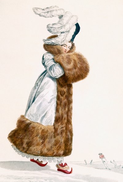 Eislaufkleid, graviert von Georges Jacques Gatine (1773-1831), ca. 1797 von Antoine Charles Horace Vernet