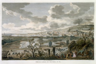 Die Eroberung von Neapel, 2 Pluviose, Jahr 7 (23. Januar 1799) graviert von Jean Duplessi-Bertaux (1747-1819) von Antoine Charles Horace Vernet