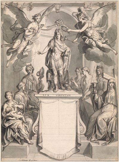 Entwurf für ein Frontispiz von Antoine Dieu