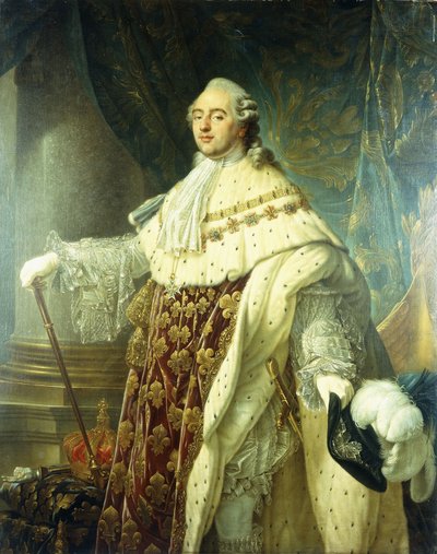 Porträt von Ludwig XV. in Staatsroben von Antoine François Callet