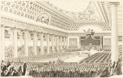Eröffnung der Generalstände in Versailles, 5. März 1789 von Antoine Jean Duclos after Charles Monnet