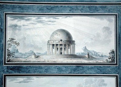 Entwurf für ein Haus für einen Kosmopoliten, 1783 von Antoine Laurent Thomas Vaudoyer