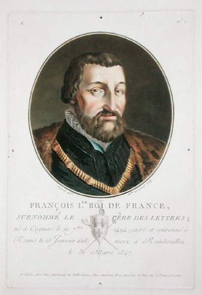 Franz I. (1494-1547), König von Frankreich von Antoine Louis Francois Sergent Marceau