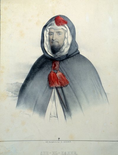 Porträt von Abd El Kader von Antoine Maurin