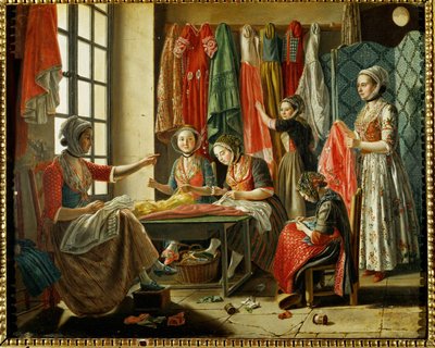 Nähwerkstatt in Arles von Antoine Raspal