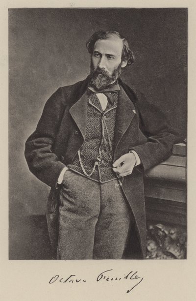 Octave Feuillet, französischer Romanautor und Dramatiker (s/w Foto) von Antoine Samuel Adam Salomon