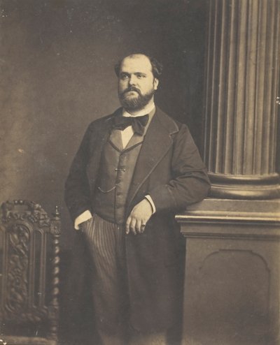 Unbetitelt Mann stehend, en Face, 1855-1869 von Antoine Samuel Adam Salomon
