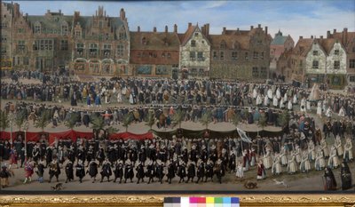 Prozession der Sablon-Mädchen in Brüssel von Antoine or Anthonis Sallaert