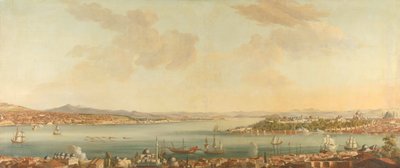 Ansicht von Konstantinopel (Istanbul) und dem Serail von der schwedischen Gesandtschaft in Pera von Antoine van der Steen