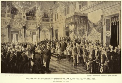 Eröffnung des Reichstags durch Kaiser Wilhelm II. von Anton Alexander von Werner
