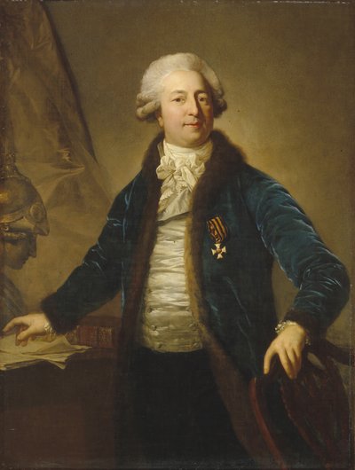 Porträt von Adrian Iwanowitsch Diwow von Anton Graff