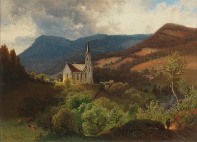 Anton Hlavacek Bergkirche von Anton Hlavacek