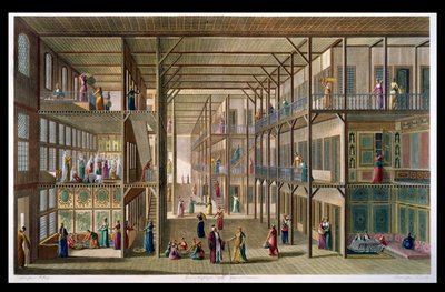 Innenansicht des Harems des Großherrn von Konstantinopel, graviert von Francois Denis Nee (1732-1817) 1811 von Anton Ignaz Melling