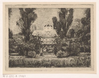 Rückseite des Palastes Huis ten Bosch in Den Haag von Anton L. Koster