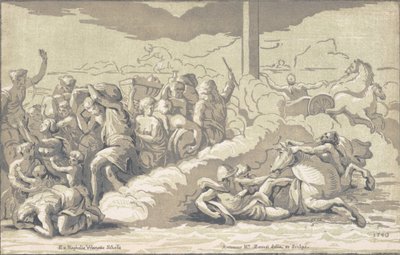 Die Israeliten überqueren das Rote Meer von Anton Maria Zanetti