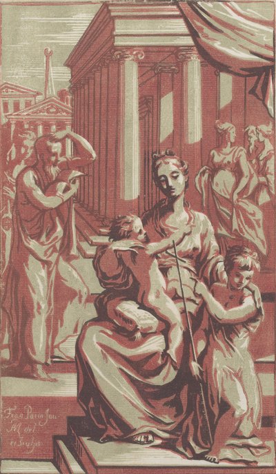 Die Jungfrau und das Kind mit Johannes dem Täufer, ca. 1722 von Anton Maria Zanetti
