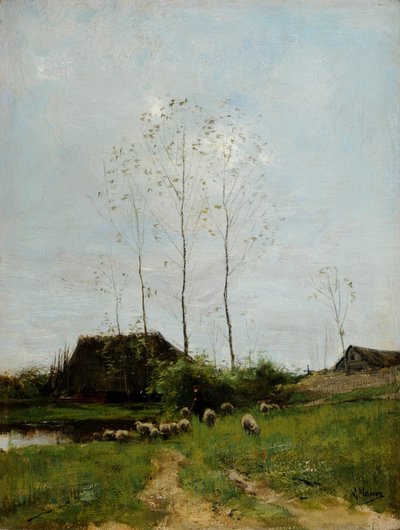Landschaft mit Schäfer und Schafen von Anton Mauve