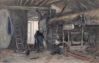 Morgenarbeiten, um 1850-90 von Anton Mauve
