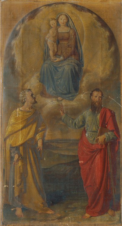 Maria mit Jesuskind und den Heiligen Petrus und Paulus von Anton Psenner