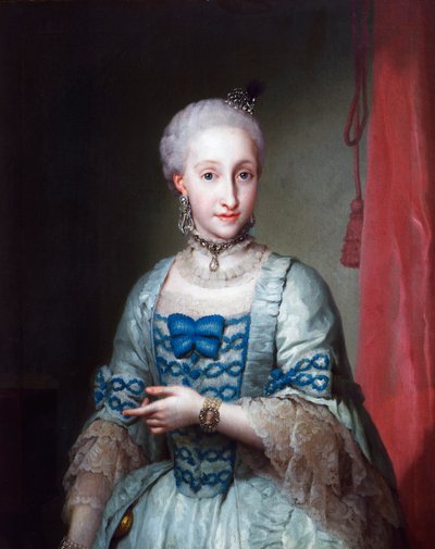 Porträt von Infantin Maria Josefa von Spanien von Anton Raphael Mengs