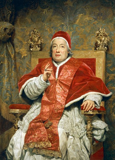 Porträt von Papst Clemens XIII. Rezzonico von Anton Raphael Mengs