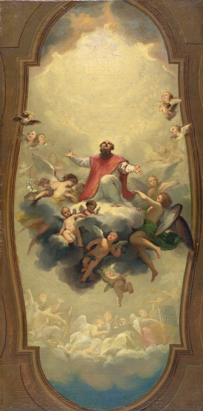 St. Eusebius wird in den Himmel getragen, um 1757 von Anton Raphael Mengs