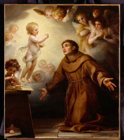 Das Jesuskind erscheint dem hl. Antonius von Padua von Anton Raphael Mengs