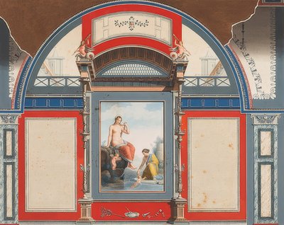 Wandgemälde eines römischen Hauses auf dem Gelände der Villa Negroni in Rom, Venus und eine Nymphe mit Eroten von Anton Raphael Mengs