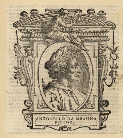 Porträt von Anthony von Messina, italienischer Maler aus Messina, Sizilien, der italienischen Renaissance, um 1430-1479 von Antonello da (after) Messina