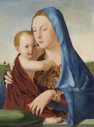 Madonna mit Kind, ca. 1475 von Antonello da Messina