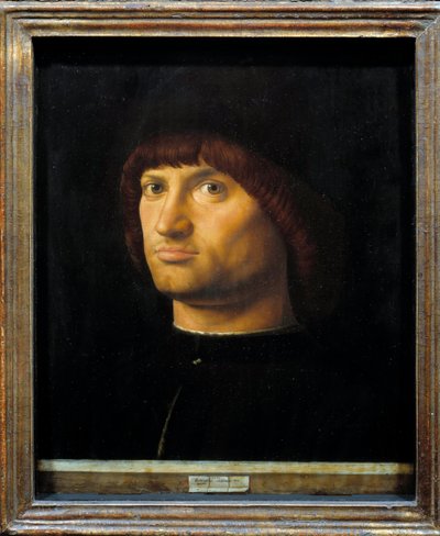 Porträt eines Mannes namens der Condottiere von Antonello da Messina