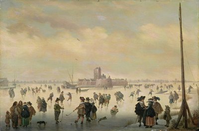 Eislaufszene von Antoni (1594 1641) Verstralen