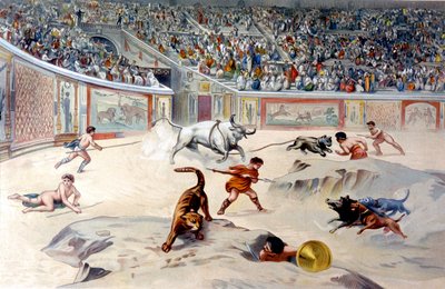 Zirkusspiele in Pompeji von Antonio (after) Niccolini