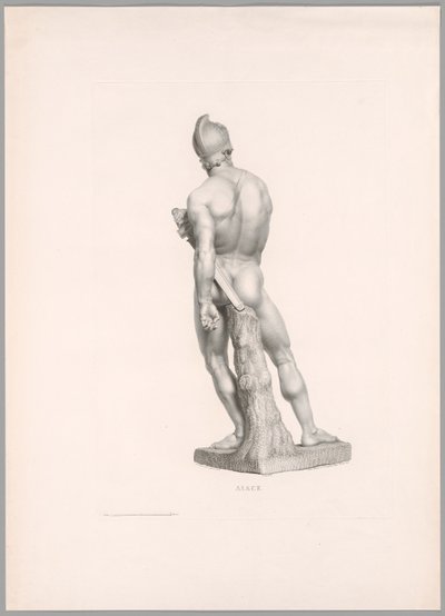 Ajax, Rückansicht, aus Oeuvre de Canova von Antonio Canova