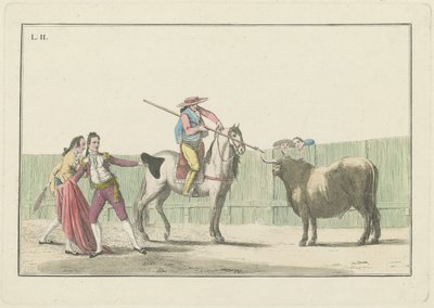 Platte II, aus der Serie Sammlung der Hauptaktionen eines Stierkampfes von Antonio Carnicero
