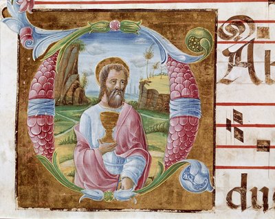 Der Heilige Johannes der Evangelist (Detail) von Antonio Cicognara
