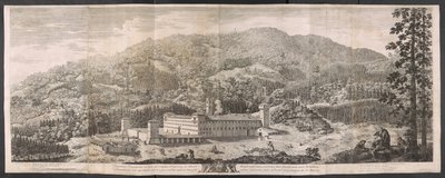 Große Ansicht des Klosters inmitten der Appenin-Wälder von Antonio Cioci or Ciocchi