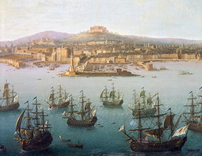 Karl von Bourbon Abfahrt nach Spanien von Neapel, 7. Oktober von Antonio Joli