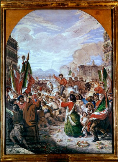 Der Einzug von Giuseppe Garibaldi in Neapel am 7. Oktober von Antonio Licata