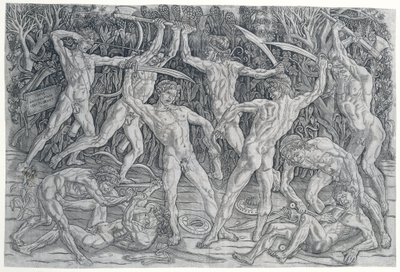Schlacht der Nackten von Antonio Pollaiuolo