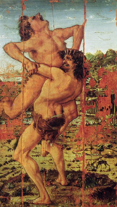Herkules und Antäus, 1478 von Antonio Pollaiuolo