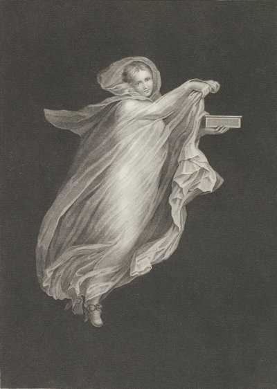 Eine Bacchantin mit Kapuzenschal und einer Schachtel in der linken Hand, ca. 1795-ca. 1820 von Antonio Ricciani