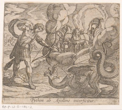 Apollo tötet Python von Antonio Tempesta