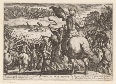 David tötet Goliath von Antonio Tempesta